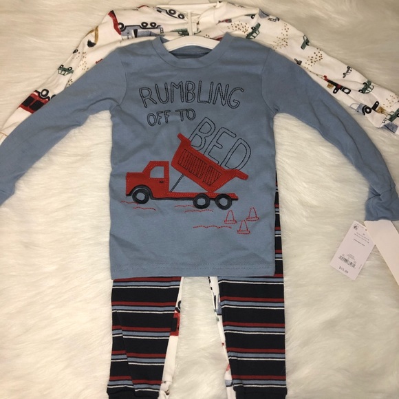 Carter's 4pc Toddler Boy Beige Snow Animals Pajama Set main image 1